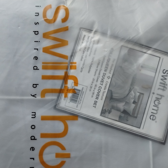 Swift Home Ultra Soft Reversible Two in One Duvet Cover and Sham Set Full/Queen - Picture 5 of 6